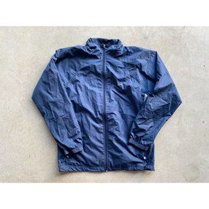 Nike Gray Tag Blue Windbreaker Jacket Size L